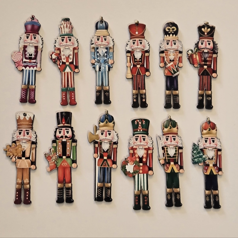 12 Wooden Nutcrackers
